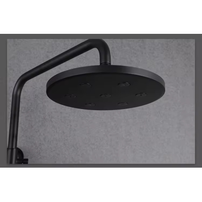 Thermostatic Wall Mounted Waterfall Faucet Sets Concealed Rain Shower Mixer With Shower Head